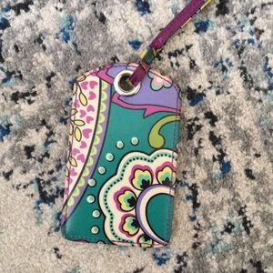 vera bradley card holder/luggage tag